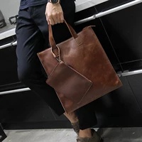 Ретро кожаная сумка на одно плечо, ремешок для сумки, ноутбук, из натуральной кожи, бизнес-версия