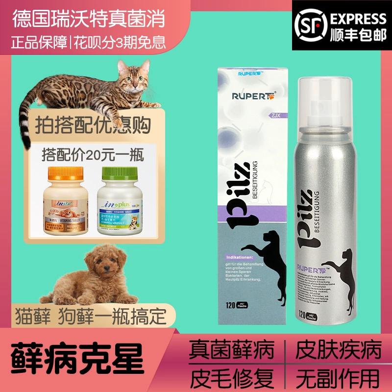 Nấm nước Thụy Sĩ chống nấm rêu mèo giun đũa phun tại chỗ - Cat / Dog Medical Supplies