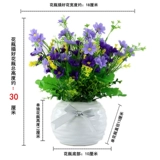 Реалистичный цветочный горшок с бабочкой, комплект для гостиной, пластиковое украшение в помещении, орхидея