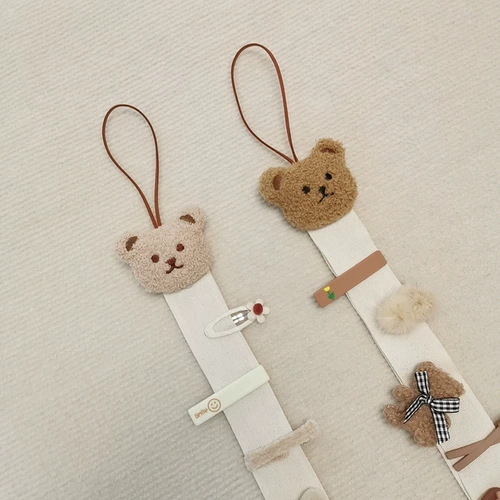 Брендовая заколка для волос, система хранения, ободок, детский аксессуар для волос, с медвежатами