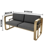 Скандинавский диван, современный и минималистичный журнальный столик для двоих, комплект, кованое железо