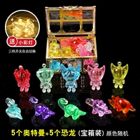 [5 Ультраман+5 динозавров] Установка коробки сокровищ+световая строка