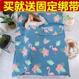 Хлопковый уличный спальный мешок для взрослых для путешествий, портативная простыня в помещении