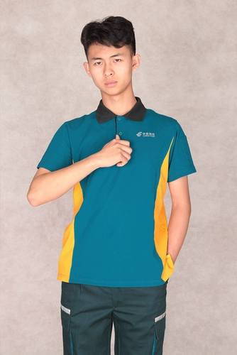 Летняя футболка с коротким рукавом для работы, комплект подходит для мужчин и женщин, 2018, короткий рукав