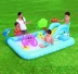 Trẻ em lớn có thể phun nước phim hoạt hình đại dương cá heo động vật inflatable bơi chơi nước đồ chơi hồ bơi trượt lâu đài hồ bơi