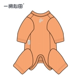 一阅心田 Возьмите парня внутри куртки, четырех -одежду для защиты живота, плюшевой одежды для собак, чтобы сохранить дом в теплом доме