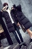 Chống mùa giải phóng mặt bằng các cặp vợ chồng áo khoác trong phần dài của mùa đông Hàn Quốc phiên bản của các dịch vụ bánh mì nữ bông áo khoác lỏng dày bông áo khoác nam Trang phục Couple