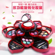 Mỹ phẩm Shakes Makeup Palette Full Set Petal Big Plum Xoay Hộp trang điểm Eye Lotus Set Set - Bộ trang điểm