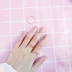 Cô gái ngọt ngào phiên bản Hàn Quốc của chiếc nhẫn vàng hồng đơn giản tinh xảo. nhan kim cuong Nhẫn