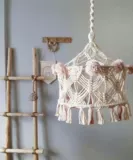 Светильник для детской комнаты, плетеная креативная милая лампа для спальни, защита глаз