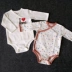 Quần áo trẻ em tay dài tam giác bảo vệ bụng rắm Quần áo mùa đông sơ sinh cơ sở mùa xuân và jumpsuit cotton mùa thu 0-3 tháng - Áo liền quần