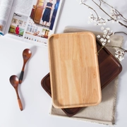 Nhật Bản phong cách bằng gỗ tấm rắn khay gỗ hình chữ nhật trà khay kích thước, tấm gỗ bữa ăn tối tấm món ăn món tráng miệng món ăn bằng gỗ đĩa trái cây