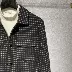 Áo khoác cashmere hai mặt Houndstooth ngắn Áo khoác len mỏng ve áo trẻ trung xu hướng áo len Hàn Quốc - Áo len