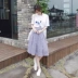 Mùa hè 2019 phiên bản Hàn Quốc mới của trang phục mùa hè dành cho nữ lỏng lẻo Một chiếc váy hai dây - A-Line Váy