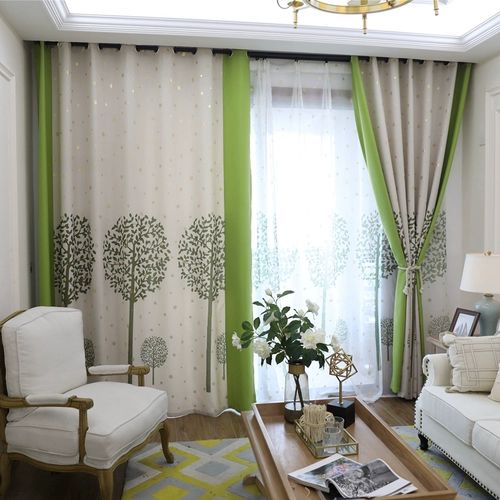 Занавес в гостиной отделана высокая атмосферная спальня современная минималистская сельская шва в стиле сшивать тень.