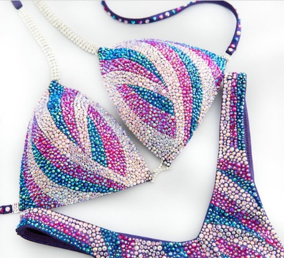 Сша марка сексуальный розовый фиолетовый синий кристалл полоса шаблон повесить за шею пересекать принести кружево сильный и красивый конкуренция служить