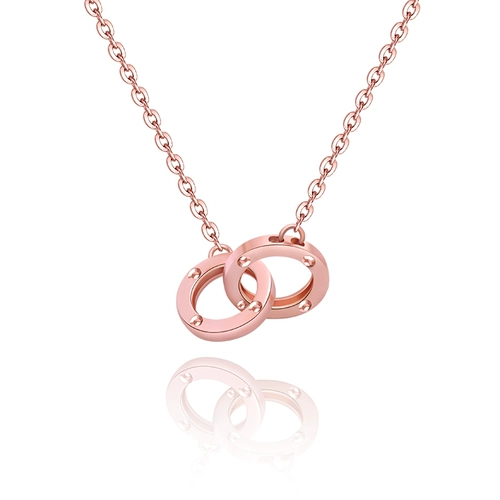 Золотая цепочка, гибкая подвеска, ожерелье, золото 14 карат, розовое золото, Россия, простой и элегантный дизайн