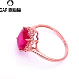 Ювелирное украшение, модное ожерелье, красные серьги, Россия, 14 карат, европейский стиль, легкий роскошный стиль, с драгоценным камнем