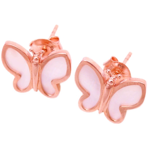 Ювелирное украшение, золотые серьги, Россия, 14 карат, розовое золото, легкий роскошный стиль