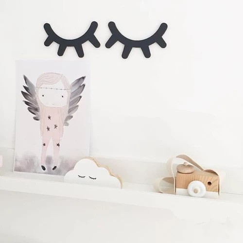 Детское деревянное настенное крепление для ресниц на стену