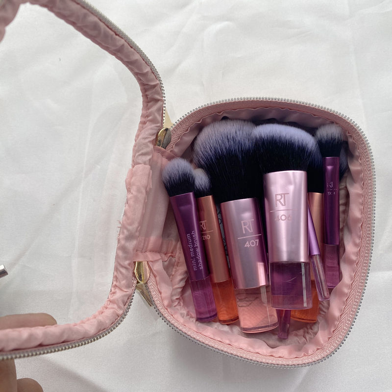 No refund, no change! New Estee Lauder Small Mini Cosmetic Brush Bag Mini Brush Bag Storage Bag Transparent Portable