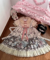 Кукла, оригинальный дизайнерский образец, платье, юбка, стиль Лолита, короткий рукав, Lolita OP