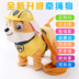 Trẻ em của đồ chơi điện chó đi bộ sẽ hát mô phỏng puppy plush Teddy dog ​​Wang Wang đội leash điều khiển từ xa dog Đồ chơi điều khiển từ xa