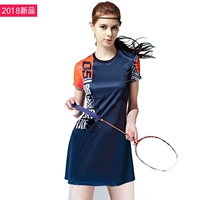 Cầu lông mặc ngắn tay áo nữ Slim nhanh khô 2018 mới thở căng vải nhóm mua cạnh tranh đồng phục đội vợt cầu lông yonex chính hãng