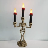 Светодиодная мигающая свеча, украшение, реквизит, тыквенный фонарь, xэллоуин