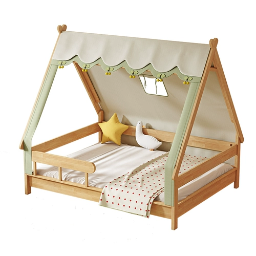 Кроватка из натурального дерева, палатка для мальчиков и девочек