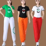 Летний модный танцующий спортивный костюм, 2022, короткий рукав