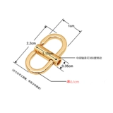 Перекрытие для пряжки корректировки корректировки цепи маленькой сумки и полоса Регулировка пряжки для регулировки пряжки
