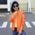 Áo khoác bé gái xuân hè 2018 phiên bản Hàn Quốc mới của quần áo thời trang trẻ em ngoại quốc áo khoác bóng chày hoang dã đồng phục lớn