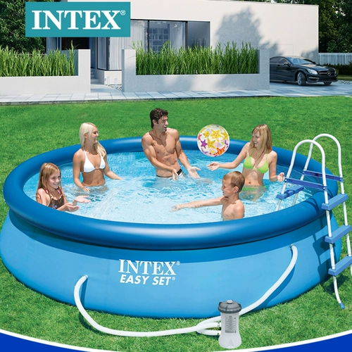 Intex, большой бассейн, аквапарк, вилла для взрослых, увеличенная толщина