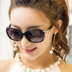 Kính mát nữ khuôn mặt tròn 2018 new anti-UV sunglasses mô hình ngôi sao thủy triều ladies kính thời trang cá tính thanh lịch Kính râm