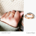 2011 / Sê-ri cuộn / KJ63BR0101 / mô hình cặp đôi vòng tròn hai màu ck / kiểm tra hỗ trợ nhẫn đôi đẹp Nhẫn