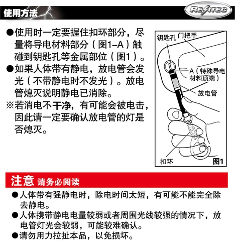 Антистатический электрический физиологичный брелок