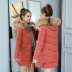 Áo khoác mùa đông 2019 cotton mới dành cho nữ dài phiên bản Hàn Quốc của áo khoác cotton rộng làm dày áo khoác hoang dã - Bông
