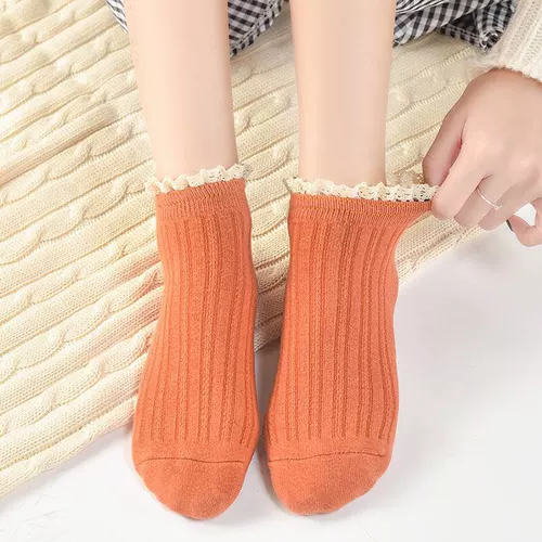 Осенние японские хлопковые комфортные носки для отдыха для принцессы, 5шт