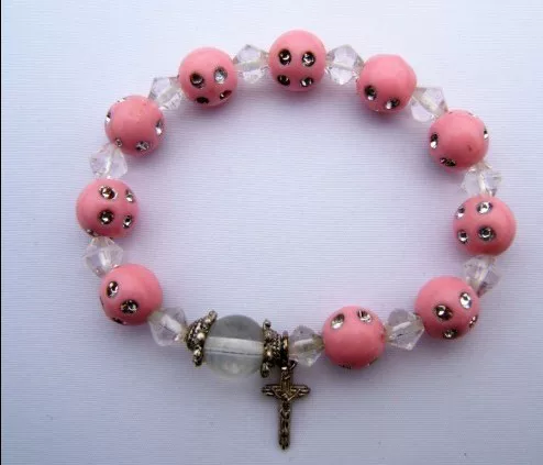 Аcrylic bracelet handmade, rosary