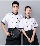 Летний тонкий комплект для работы подходит для мужчин и женщин для отеля, короткий рукав