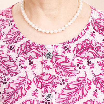 Bà nạp ngắn tay phù hợp với 60-70 tuổi 80 nữ T-Shirt hai mảnh lụa sữa trung niên của phụ nữ mẹ mùa hè ăn mặc