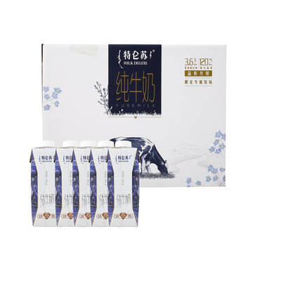 Mengniu Deluxe Pure Milk Tetra Pak Dream Cap 250 мл*10 коробок/коробка