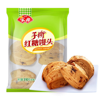 Anhui, вырубленная вручную коричневый сахар, булочка на пару 510G (6 штук)