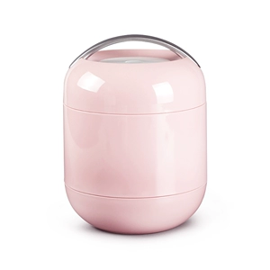 KIMS COOK Изоляционный стакан для микроприготовления рагу, розовый, 1 л