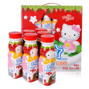 [蒙牛未来星果汁酸奶（草莓）180ml*16瓶/箱]