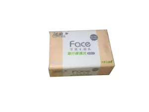 Натуральное трехслойное маленькое квадратное полотенце Clean Face без запаха, 28 сигарет.