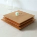 Mưa gỗ | khay trà hình chữ nhật khay Nhật cherry sọc đầy gỗ khay gỗ khay ăn nhẹ handmade Khay gỗ