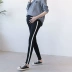 Quần legging bà bầu xuân hè 2018 phiên bản Hàn Quốc mới mặc chân rắn màu bút chì nâng bụng quần cho bà bầu quần thủy quần bầu lửng Phụ nữ mang thai quần / quần bụng
