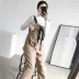 Trang phục bà bầu thu đông 2018 phù hợp với thời trang phiên bản mới của Hàn Quốc cộng với quần nhung co quàng chân rộng đầm bầu dự tiệc cao cấp Áo thai sản